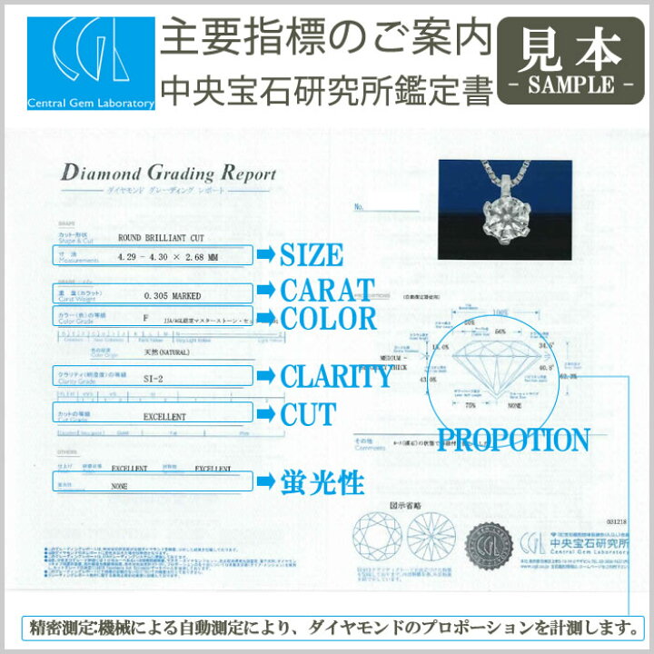 楽天市場】ダイヤモンドネックレス 一粒 0.3ct up I-1 Eカラー/Fカラー 