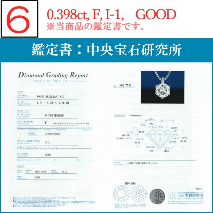 楽天市場】ダイヤモンドネックレス 一粒 0.3ct up I-1 Eカラー/Fカラー 