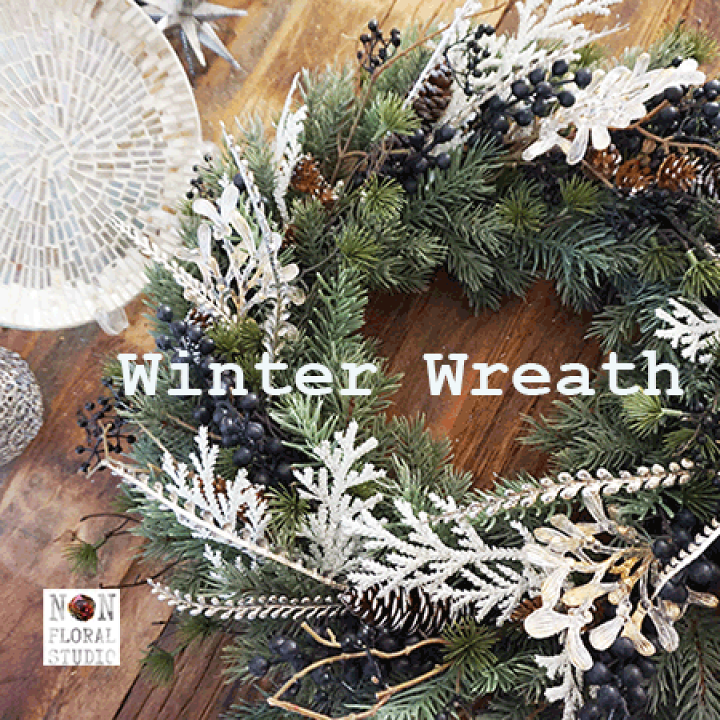 楽天市場】【ラスト1個】特大サイズ『Winter wreath』直径55cm 