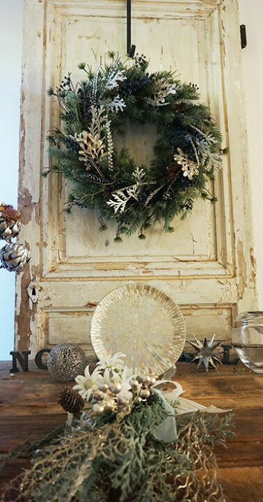 楽天市場】【ラスト1個】特大サイズ『Winter wreath』直径55cm 