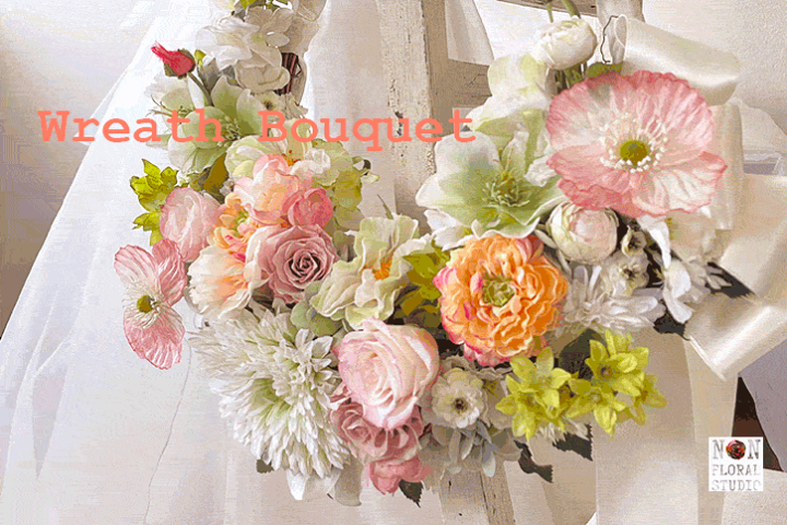 楽天市場】NEW☆ウェディングブーケ『Wreath Bouquet