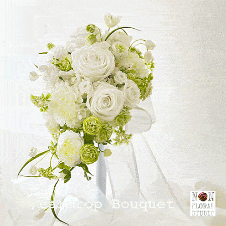 ウェディング プリザーブドフラワー ブーケ 楽天市場】NEW！！ウェディングブーケ『Teardrop Bouquet 』（ブトニア