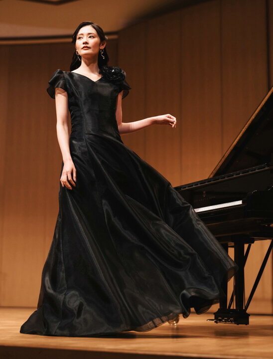 楽天市場】演奏会用ドレス 袖付き 袖あり 演奏会 ロングドレス ドレス 