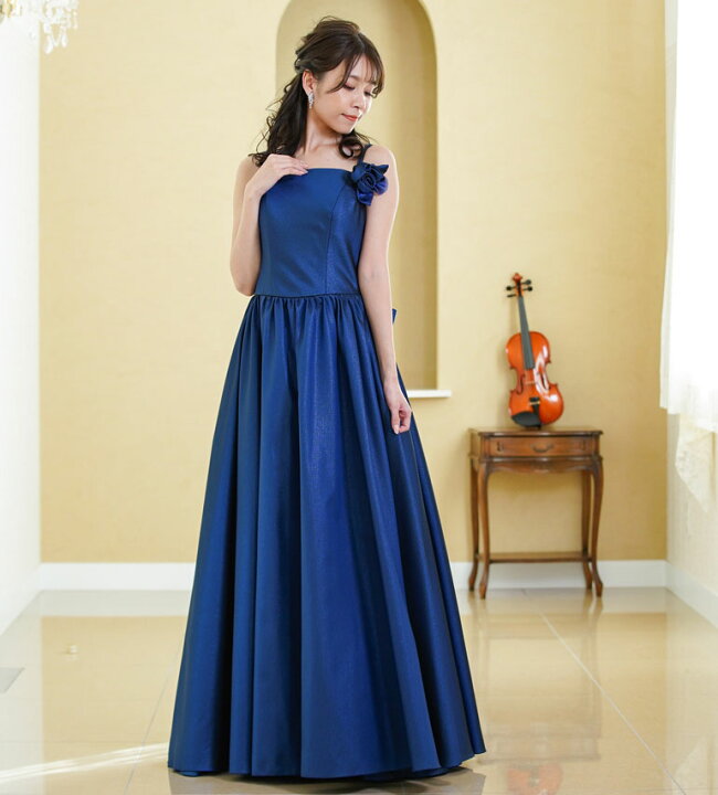 楽天市場】【日本製】メタリッククィーンのシンプルな ロングドレス  