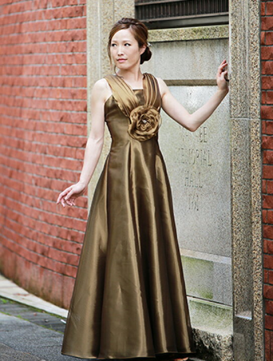 楽天市場】演奏会用ドレス オーガンジーのドレープ ドレス 日本製 演奏  