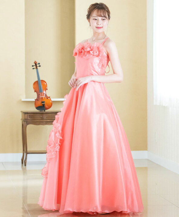 楽天市場】演奏会用ドレス 演奏会 ドレス コルセット型 花 ロング  