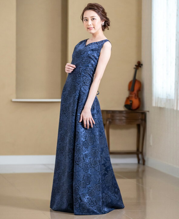 楽天市場 演奏会 ロングドレス 薔薇柄ジャガードのノースリーブ ドレス 演奏会用ドレス 演奏会用ロングドレス 黒 コーラス 衣装 ピアノ 発表会 ワンピース 大人 フォーマル 結婚式 母親 パーティー アフタヌーンドレス ピンク 大きいサイズ Op3599 演奏会衣装製作