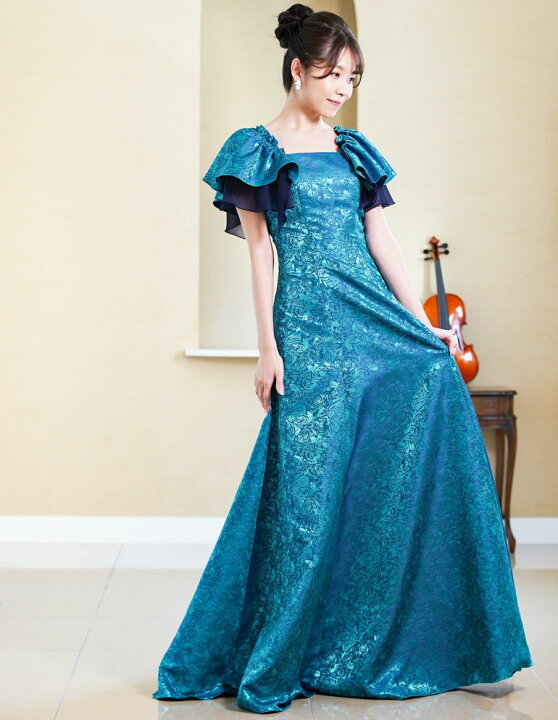 楽天市場】演奏会 ロングドレス 演奏会用ロングドレス レッド ネイビー  