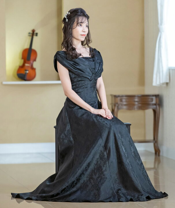 楽天市場】演奏会ドレス 演奏会 ロングドレス 演奏会用ドレス ダマスク  