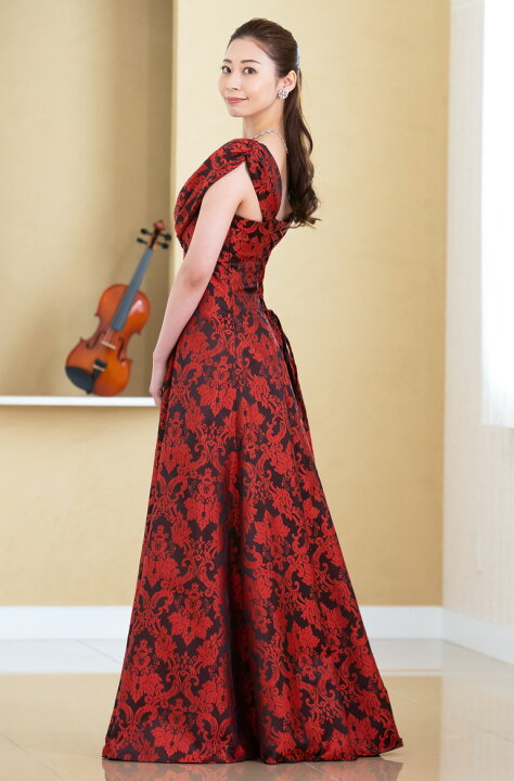 楽天市場】演奏会ドレス 演奏会 ロングドレス 演奏会用ドレス ダマスク  