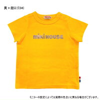 ミキハウスMIKIHOUSEキラキラロゴ半袖Tシャツ【日本製】【メール便可】