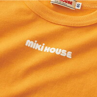 ミキハウス（MIKIHOUSE）ロゴプリント長袖Tシャツ(日本製）