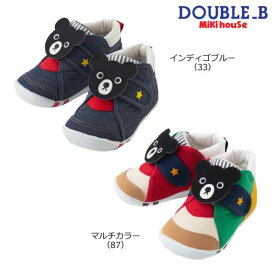 ミキハウス ダブルビー MIKIHOUSE Double B　クロくまファーストベビーシューズ 靴 男の子 日本製