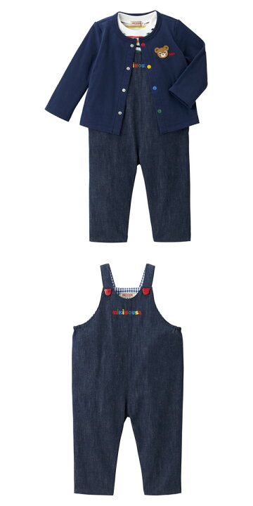 楽天市場】ミキハウス MIKIHOUSE オーバーオールセット【BOX付き  