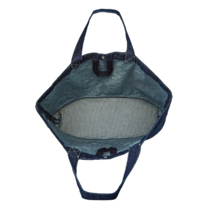 新品 ダブルB デニムトートバッグ ネイビー キッズファッション小物  