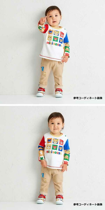 楽天市場】ミキハウス MIKIHOUSE プッチーパズルブロック長袖Tシャツ 