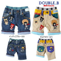 楽天市場】デニム ハーフパンツ（ブランドミキハウス）の通販