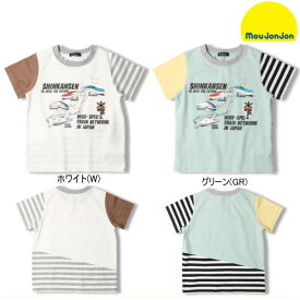 セール30％OFF ムージョンジョン moujonjon　新幹線電車地図切替半袖Tシャツ 男の子 【メール便限定送料無料】【メール便発送の都合上、送料別商品との同梱発送は出来ません（可能な場合に限りご対応致します）】 キッズ ベビー