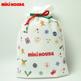 ミキハウス MIKIHOUSE 22サンタ巾着M【ギフトパッケージ】【クリスマス】 キッズ
