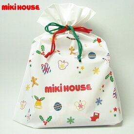 ミキハウス MIKIHOUSE 22サンタ巾着L【ギフトパッケージ】【クリスマス】 キッズ