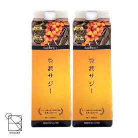 豊潤サジー 1000ml 2本セット 紙パック フィネス オーガニックサジー原料 ビタミンC 鉄分 100%天然