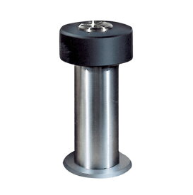 ハイロン床付戸当り 間切り等扉のクッションに　各サイズ おしゃれ 頑丈 床 戸当たり 戸当り とあたり 黒ゴム ブラック シルバー色