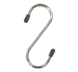 S字フック 75mm ステンレス製 キャップ付き 40個まで1通のメール便可 ステンレス SUS304 S字フック Sカン S環 エスカン Sフック おしゃれ 収納 インテリア クローゼット 押入れ S hook 錆に強い 直径19mmパイプにおすすめ