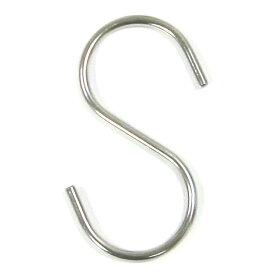 S字フック 85mm 太さ4mm ステンレス製 40個まで1通のメール便可 ステンレス SUS304 S字フック Sカン S環 エスカン Sフック おしゃれ 収納 インテリア クローゼット 押入れ S hook 錆に強い
