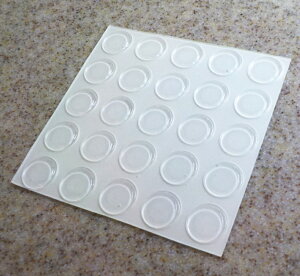 涙目 クリアーバンパー BS-5 薄手 25粒セット メール便可 透明 戸当たりクッションゴム 戸当り 当たり止め 滑り止め 戸当り とあたり シール ウレタンクッションシール すべり止め 傷防止 キ