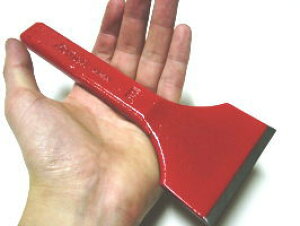 モクバ カットチゼル 75mm 平鏨 平打金 平タガネ ひらたがね メール便可 小山刃物製作所 ブロック レンガ割り 石材 ピータイルはがし スクレイパー 鉄板の切断 道路標識ラインファルト ボル