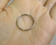 ステンレス　ダブルリング（二重リング）線径1mm　内径18mm（SUS304シリーズ）単品 メール便OK！ ステン…