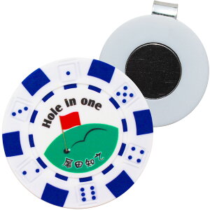 ゴルフマーカー 名入れ 【 カジノチップマーカー 「ダイス」& ハットクリップ 】 ゴルフ クリップ マーカー 名入れ オリジナル ギフト プレゼント 記念品 ゴルフコンペ 景品 父の日 敬老の