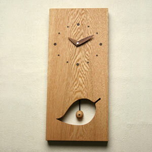 掛け時計 木製【木の時計】 GHO 無垢時計「大樹」振り子時計