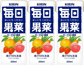 ギフト　プレゼント　父の日　キリンビバレッジ 毎日果菜 250ml LLスリム 清涼飲料水 3ケース単位72本 一部地域送料無料