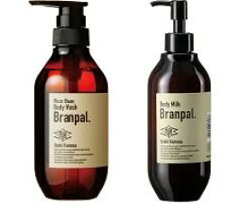 ギフト プレゼント 父の日 Branpal.(ブランパル) ボディソープ 400ml ＆ボディミルク300MLペットボトル各1本セット 日本酒由来の保湿成分 大関 醸す 低刺激 シトラス&フローラル&ウッディの香り 化粧品 大関