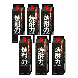 ギフト プレゼント クリスマス 父の日 家飲み 本格芋焼酎 焼酎力（しょうちゅうりき）25° 1.8Lパック 6本入 1ケース単位 宮崎県 井上酒造 一部地域送料無料