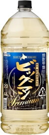 ギフト プレゼント クリスマス 父の日 家飲み 焼酎 焼酎甲類 ビッグマンプレミアム 20度 4Lペット 1ケース4本入り 合同酒精