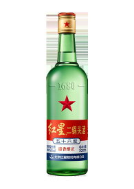 プレゼント ギフト 中国酒 白酒 紅星二鍋頭酒 にかとうしゅ 500ml 瓶 1本 56° 中国 日和商事