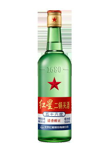 プレゼント ギフト 中国酒 白酒 紅星二鍋頭酒 にかとうしゅ 500ml 瓶 1本 56° 中国 日和商事