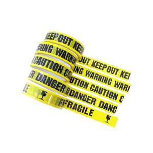 ֎~ e[v ֎~n j[N 5 OPPe[vZbg 2.4cm×25m We[v KEEP OUT / WARNING / CAUTION / DANGER / FRAGILE