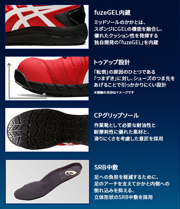 楽天市場】アシックス 安全靴 CP113 ウィンジョブ レディース メンズ 