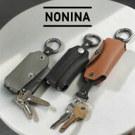 【NONINA】キーケース スライド式 【本革】メンズ 片手でスマートに鍵を出す物理キー対応 ジャラジャラ音…