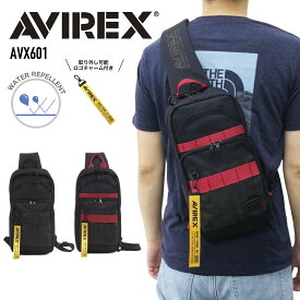 AVIREX アビレックス ワンショルダーバッグ ボディバッグ サブバッグ ターポリン 撥水　斜め掛け 肩掛け タウンカジュアル スポーツ アウトドア メンズ レディース 男女兼用 スーパーホーネットシリーズ AVX601 【父の日23】