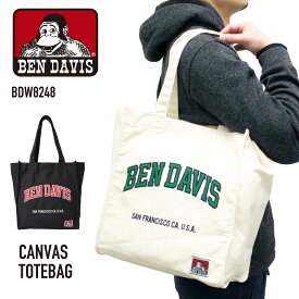 BEN DAVIS ベンデイビス キャンバストートバッグ 帆布バッグ キャンバス トート 肩かけ 【subbag】 カジュアル マイバッグ レジバッグ エコバッグ おしゃれ 軽量 お買い物バッグ 旅行 メンズ レディース 男女兼用 BDW-8248 【subbag】【SS2403】