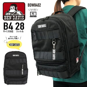 BEN DAVIS �x���f�C�r�X �����b�N �f�C�p�b�N �����b�N�T�b�N �o�b�N�p�b�N �X�N�[�������b�N 1ROOM8POCKET DAYPACK B4 28L ���� �����Y ���f�B�[�X �j�����p BDW-8402�y�Ƃ��Ƃ�2603�z