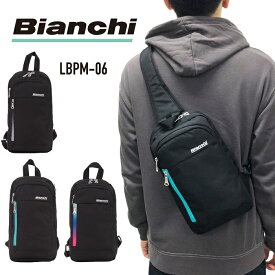 Bianchi ビアンキ ボディバッグ ワンショルダーバッグ 斜め掛けバッグ サブバッグ 軽量 グラデーションファスナー アウトドア 旅行 おしゃれ タウン カジュアル レディース メンズ 男女兼用 LBPM-06 【父の日23】【SS2403】