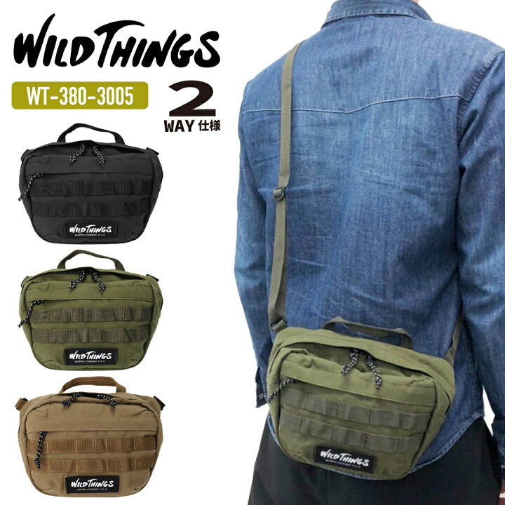 WILD THINGS ワイルドシングス の WILD THINGS ミニショルダーバッグ サコッシュ 0571007 ショルダーバッグ