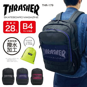 THRASHER �X���b�V���[ �����b�N �f�C�p�b�N �o�b�N�p�b�N �����b�N�T�b�N B4 28L ��e�� �R�� ���L ���i�g�� �^�E�� �ʋ� �ʊw ���� �y�� �u���b�N �����Y ���f�B�[�X �j�����p THR-179�ySS2509�z