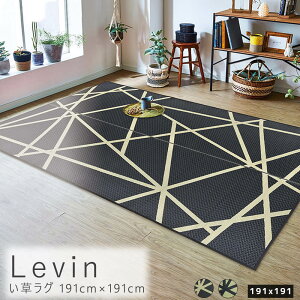 国産い草ラグ 191cm 191cm ラグマット い草 フロアマット 消臭 防臭 調湿 日本製 ラグ い草 モダン 国産 ウレタン 抗菌防臭 自然素材 約191 191cm 畳上敷き い草 マット ナチュラル シンプル 北欧 レ