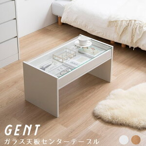 ガラス天板センターテーブル センターテーブル テーブル ガラステーブル ローテーブル リビングテーブル ガラス天板 引き出し付き 収納付き ディスプレイ ノイズレス フラットデザイン 長